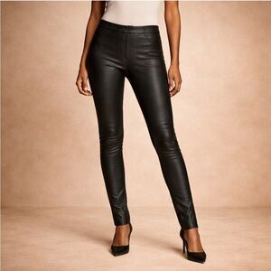 Vince Black Leather Leggings – 100% Genuine Leather – Size Small